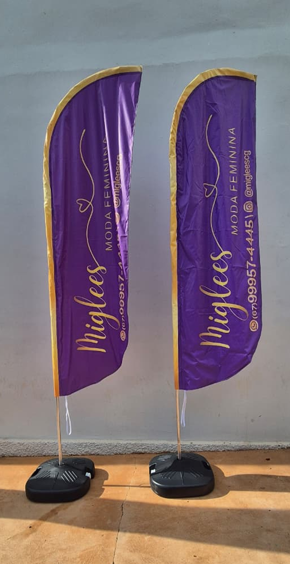 Wind banners entregues — atendimento em Campo Grande/MS